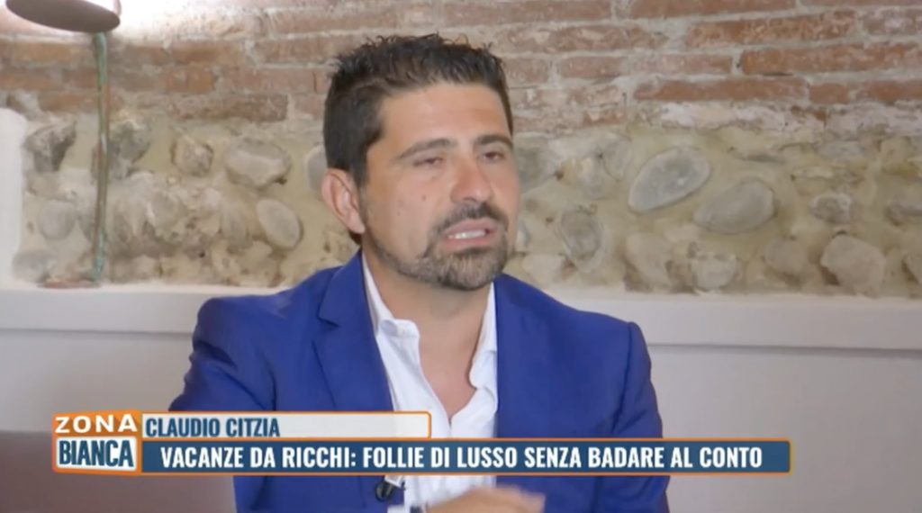 Claudio Citzia a Zona Bianca, Rete 4